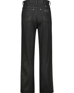 Damen Jeans BARREL COATED BLACK Mom Straight Fit