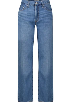 Damen Jeans mit Leinen BAGGY DAD HEAVY CHECK