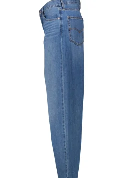 Damen Jeans mit Leinen BAGGY DAD HEAVY CHECK