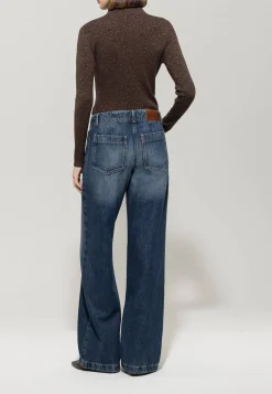 Damen Jeans WIDELEG-TENCEL-DENIM