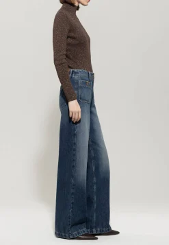 Damen Jeans WIDELEG-TENCEL-DENIM