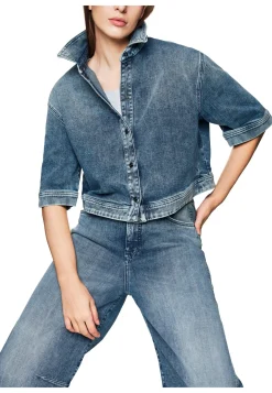 Damen Jeansbluse