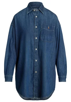 Damen Jeansbluse Oversized Fit