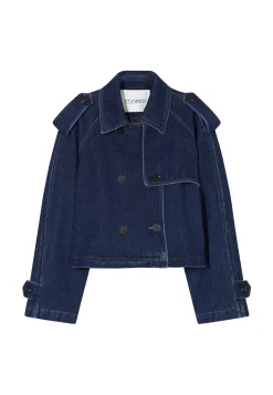 Damen Jeansjacke CROPPED TRENCH