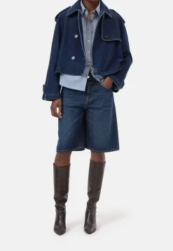 Damen Jeansjacke CROPPED TRENCH