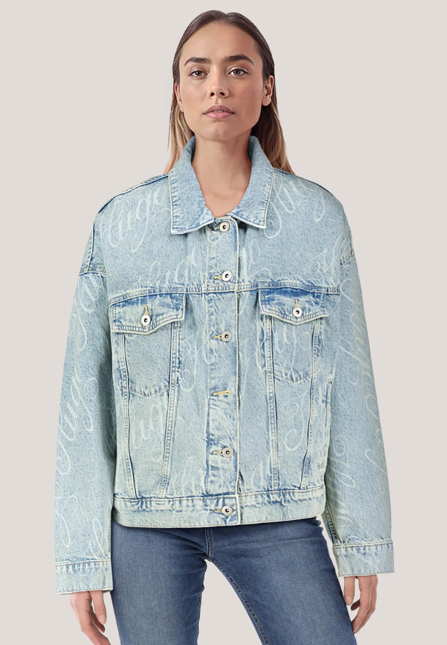 Damen Jeansjacke LOU_B Boxy Fit