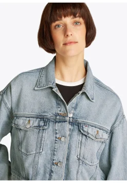 Damen Jeansjacke OVERSIZED CROPPED FIT TRUCKER JACKET