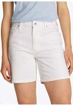 Damen Jeansshorts DNM STRAIGHT SHORT RW WHITE Straight Fit