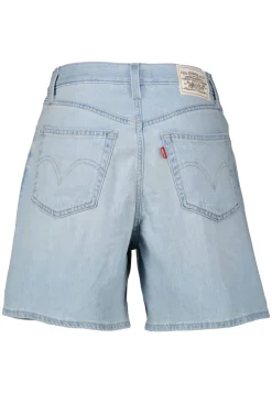 Damen Jeansshorts mit Leinen HIGH RISE BAGGY