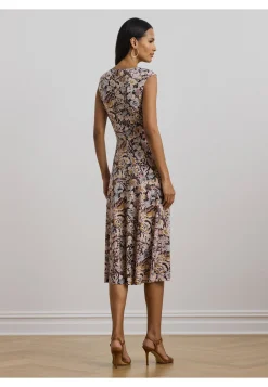 Damen Jerseykleid mit Twist-Effekt