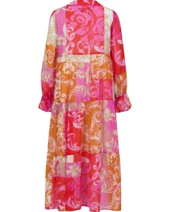 Damen Kleid aus Baumwolle-Seidenmix