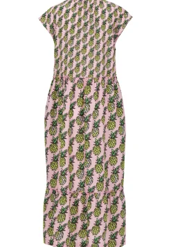 Damen Kleid im Allover-Ananas-Print