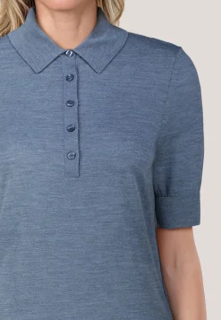 Damen Kurzarm-Pullover aus Wolle