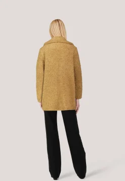 Damen Kurzmantel mit Alpaka BOUCLE