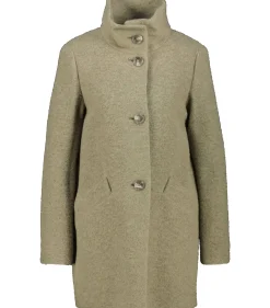 Damen Kurzmantel mit Wolle