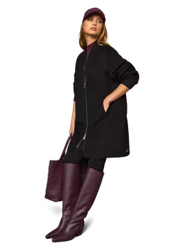 Damen Kurzmantel mit Wolle