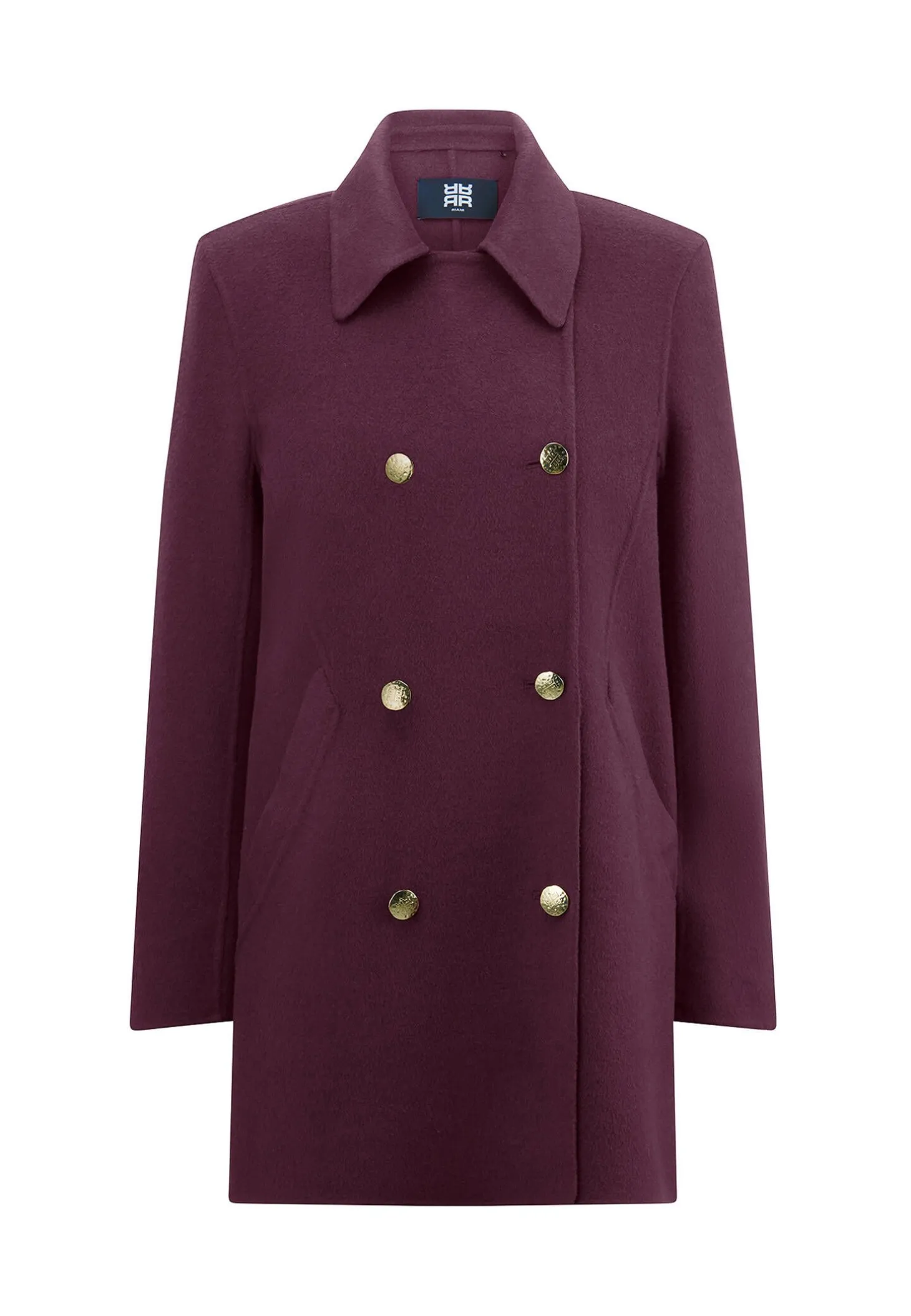 Damen Kurzmantel mit Wolle