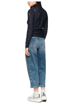 Damen Langarmshirt aus Logospitze