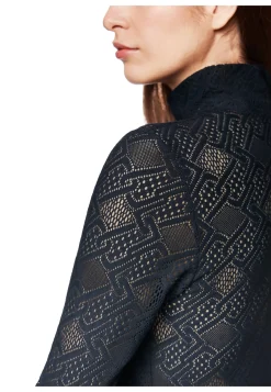 Damen Langarmshirt aus Logospitze