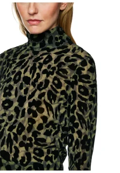 Damen Langarmshirt aus Netzmaterial