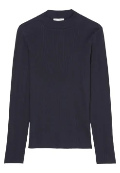 Damen Langarmshirt aus Ripp-Jersey