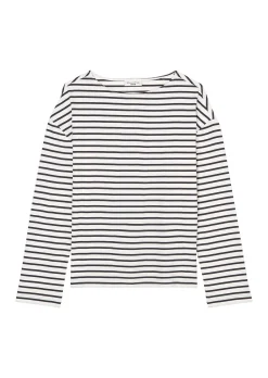 Damen Langarmshirt mit Streifenmuster