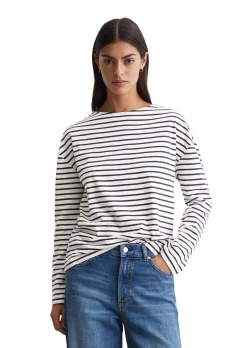 Damen Langarmshirt mit Streifenmuster