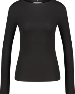 Damen Langarmshirt SLIM TENCEL OPEN-NK LS