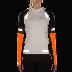 Damen Laufshirt mit Kapuze RUN VISIBLE THERMAL HOODIE 2.0