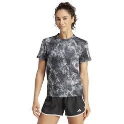 Damen Laufshirt OWN THE RUN ALLOVER PRINT TEE