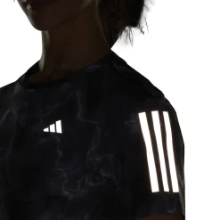 Damen Laufshirt OWN THE RUN ALLOVER PRINT TEE