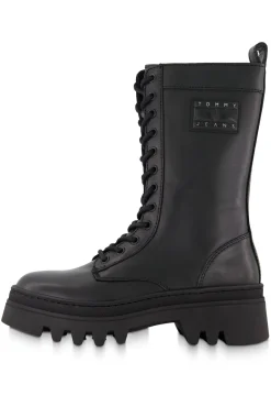 Damen Lederschnürstiefel