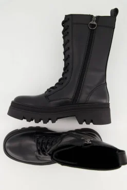 Damen Lederschnürstiefel