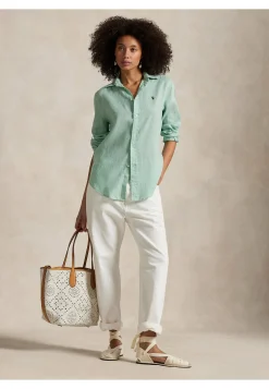 Damen Leinenbluse Classic Fit