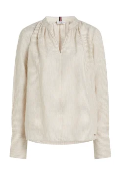 Damen Leinenbluse Relaxed Fit