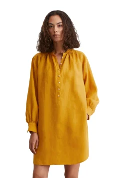 Damen Leinenkleid Relaxed Fit