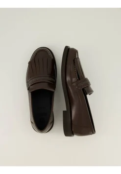 Damen Loafer aus Leder mit Monili-Besatz