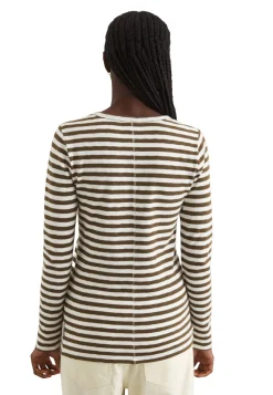 Damen Longsleeve aus Heavy Slub Jersey Regular Fit