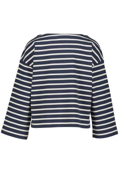 Damen Longsleeve aus Interlock-Jersey Boxy Fit