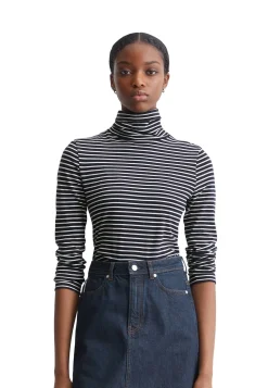 Damen Longsleeve mit Rollkragen