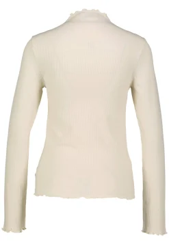Damen Longsleeve mit Rüschenkanten