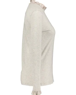 Damen Longsleeve mit Rüschen