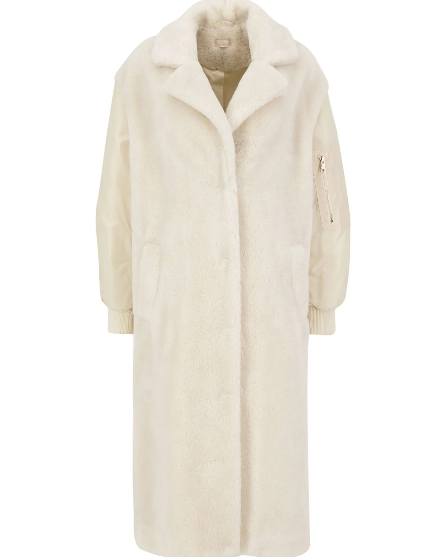 Damen Mantel aus Teddy-Mix