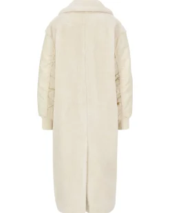 Damen Mantel aus Teddy-Mix