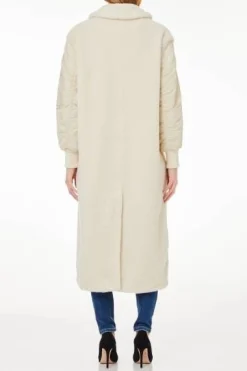 Damen Mantel aus Teddy-Mix