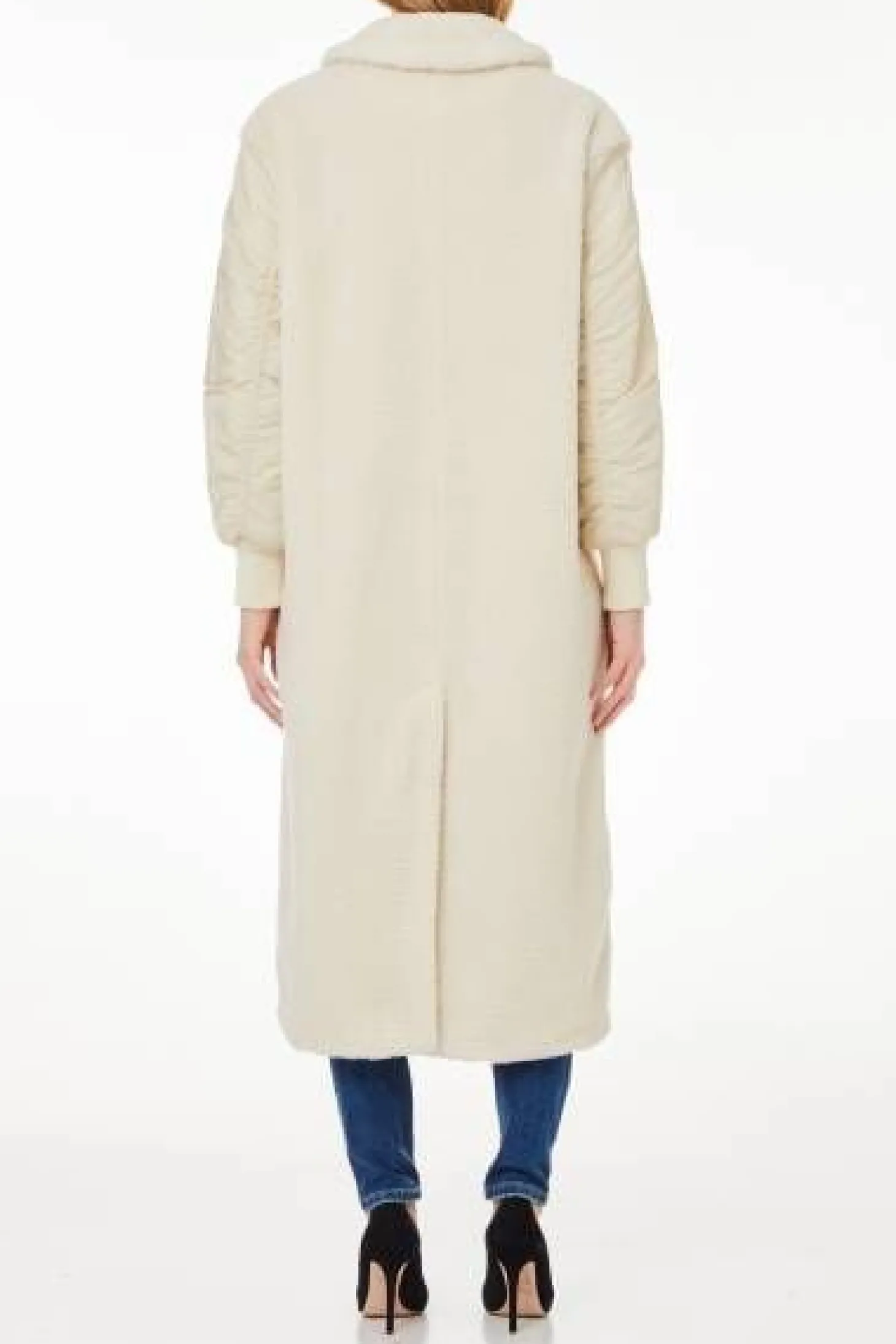 Damen Mantel aus Teddy-Mix