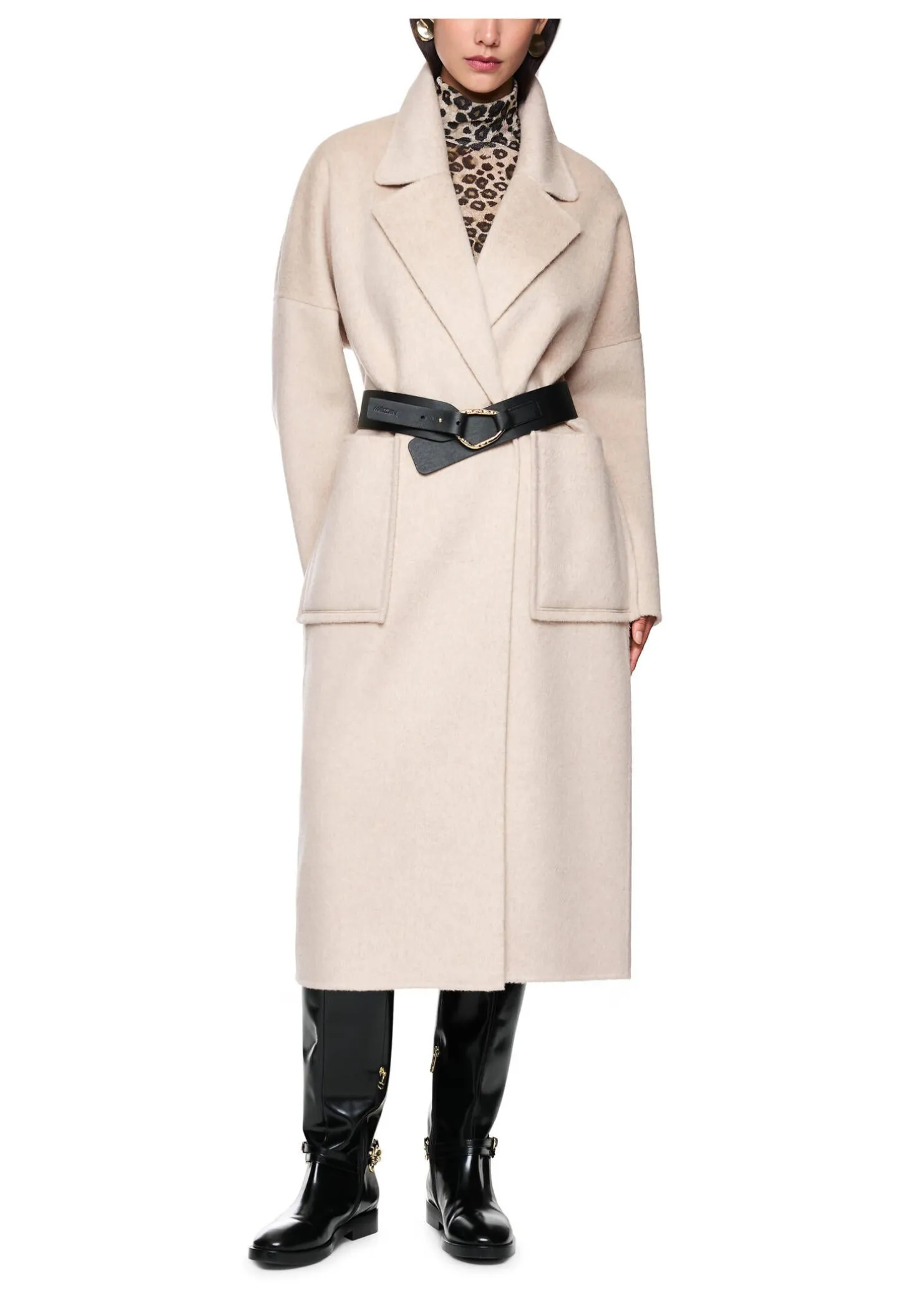 Damen Mantel aus Wolle und Seide