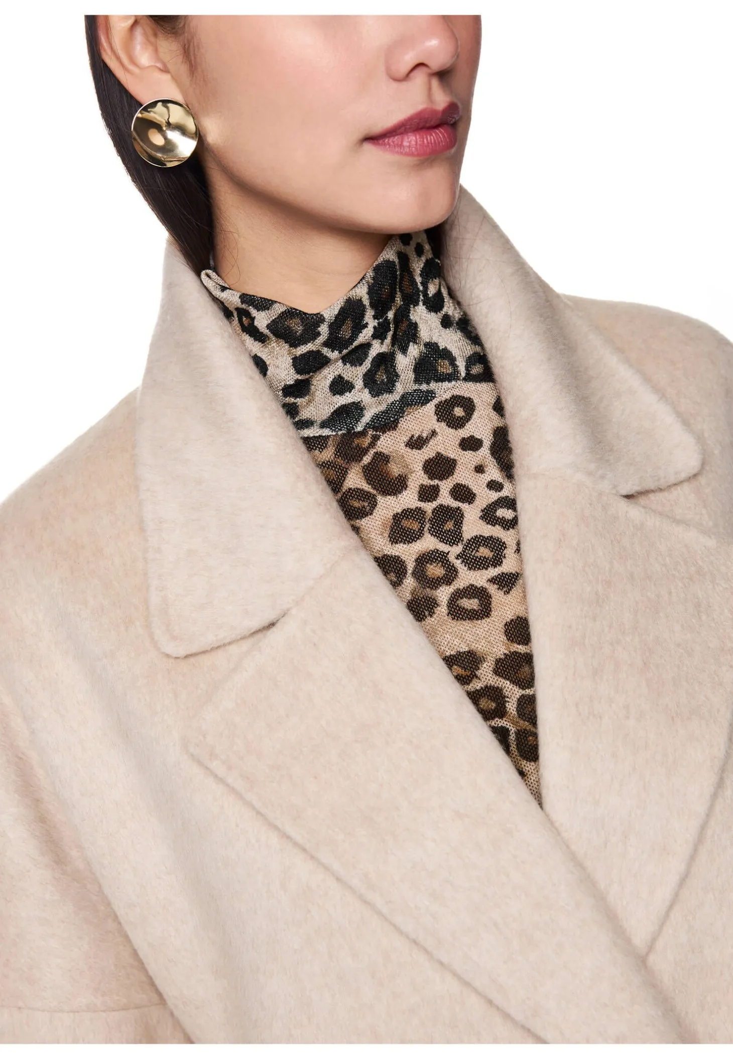 Damen Mantel aus Wolle und Seide