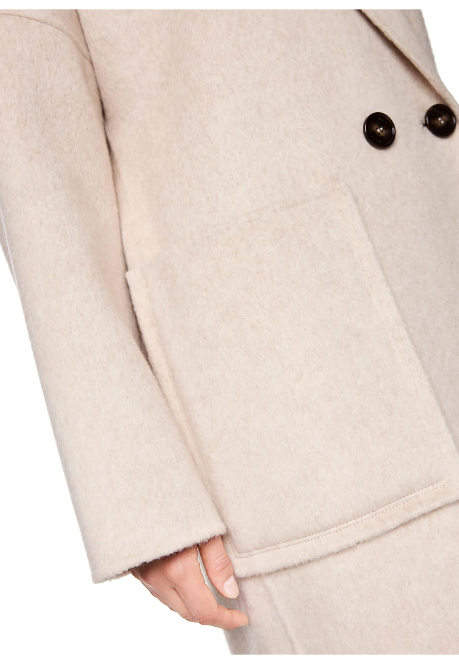 Damen Mantel aus Wolle und Seide