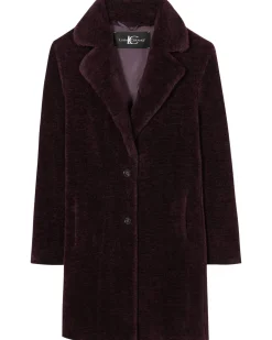 Damen Mantel in Felloptik